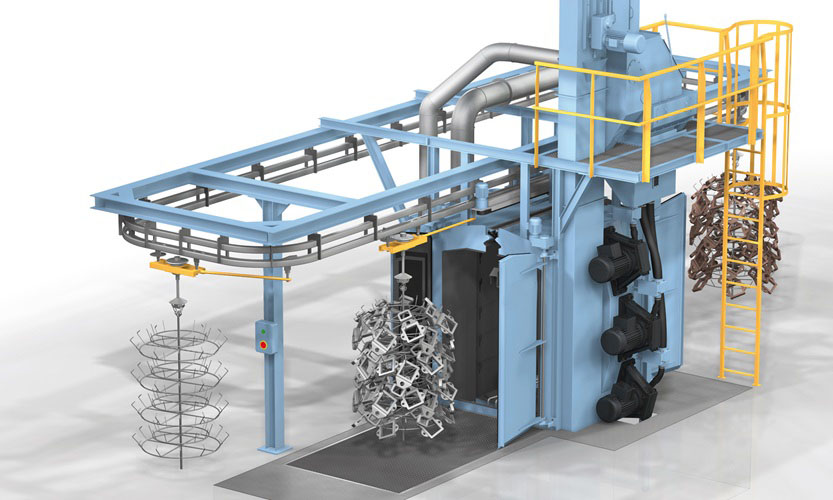 悬链式抛丸清理机 悬链式抛丸清理机